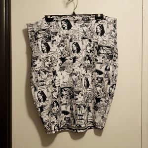TORRID Comic Book Print Stretch Pencil Skirt